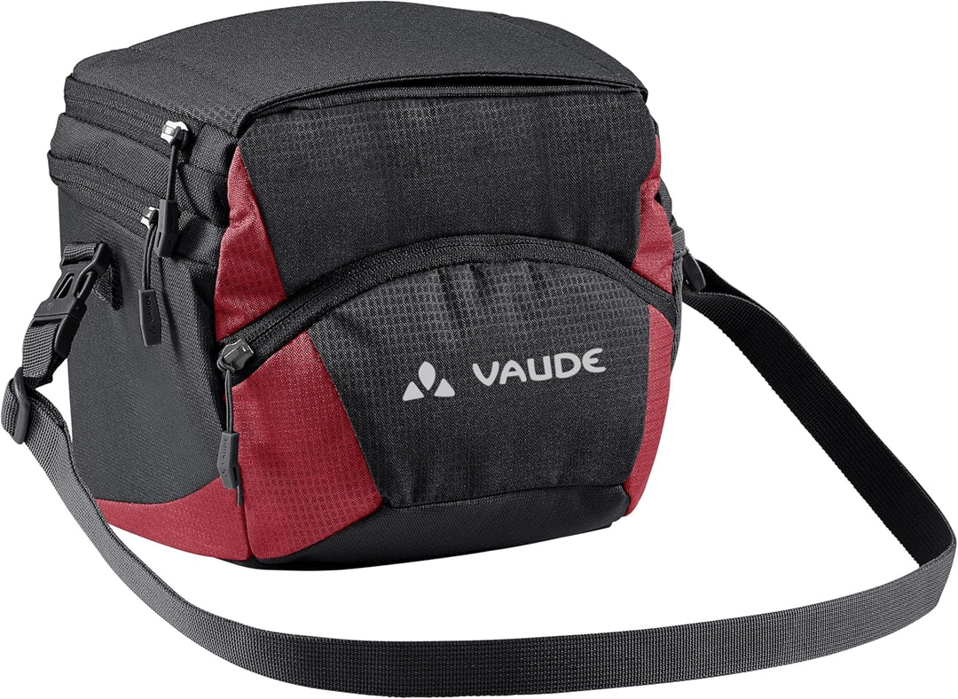 Vaude OnTour Box M (KLICKfix ready) Lenkertaschen Black/Carmine, Black/Carmine