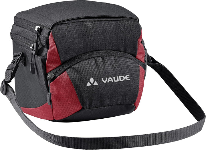 Vaude OnTour Box M (KLICKfix ready) Lenkertaschen Black/Carmine, Black/Carmine