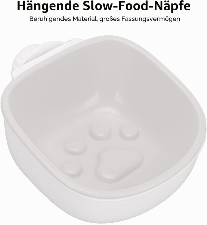Hundefutternapf, Hundenapf für Hundekäfige aus Metall, Katzenkäfige, Vogelkäfige, hängende Zwinger,