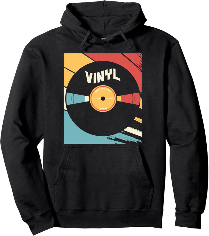 Schallplatten-Schallplatte, Retro-Design, Vinyl-Schallplatte Pullover Hoodie
