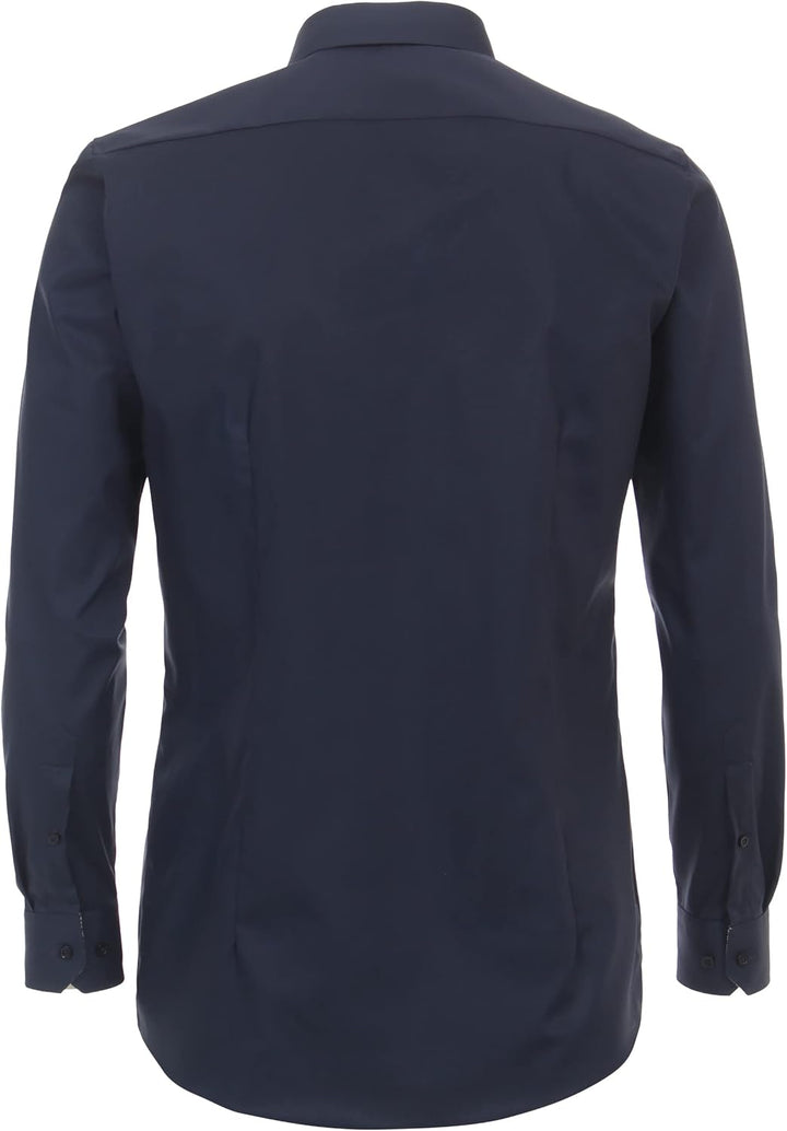 Venti - Body Fit - Herren Langarm Hemd (134024500), Grösse:36, Farbe:Blau (116)