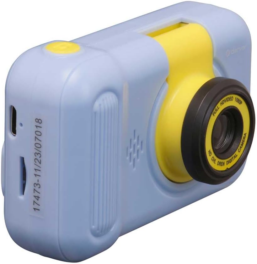 Denver KCA-1351BU Blau Kinderkamera – 40 MP, Flip-Objektiv für Selfies, Eingebaute Spiele, 2.4-Zoll