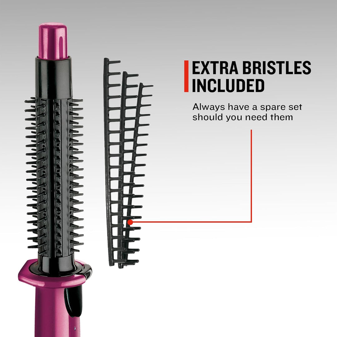 Remington heisse Rundbürste mit Dampf-System CB4N für Wellen, Locken und Volumen, pink/schwarz , 1er