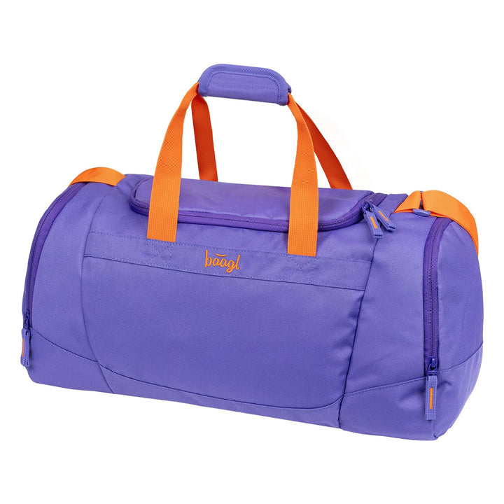 Baagl Sporttasche Mädchen Reisetasche mit Schuhfach Kinder 25 l - Orange | Schwimmtasche für Teenage