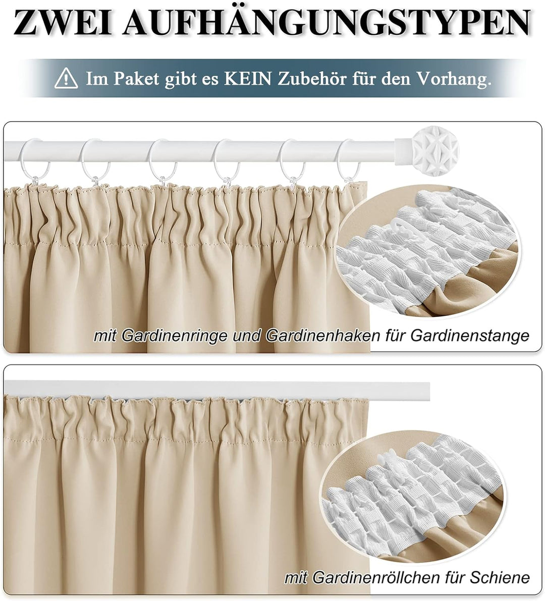 PONY DANCE Übergardinen Wohnzimmer mit Kräuselband Raumteiler Vorhang für Schiene 1er-Set H 220 x B