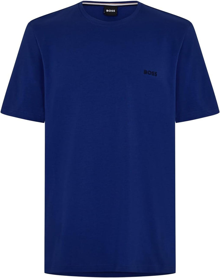 BOSS Herren T-Shirt Crew Neck Shirts Kurzarmshirt Rundhals L Bright Blue433, L Bright Blue433