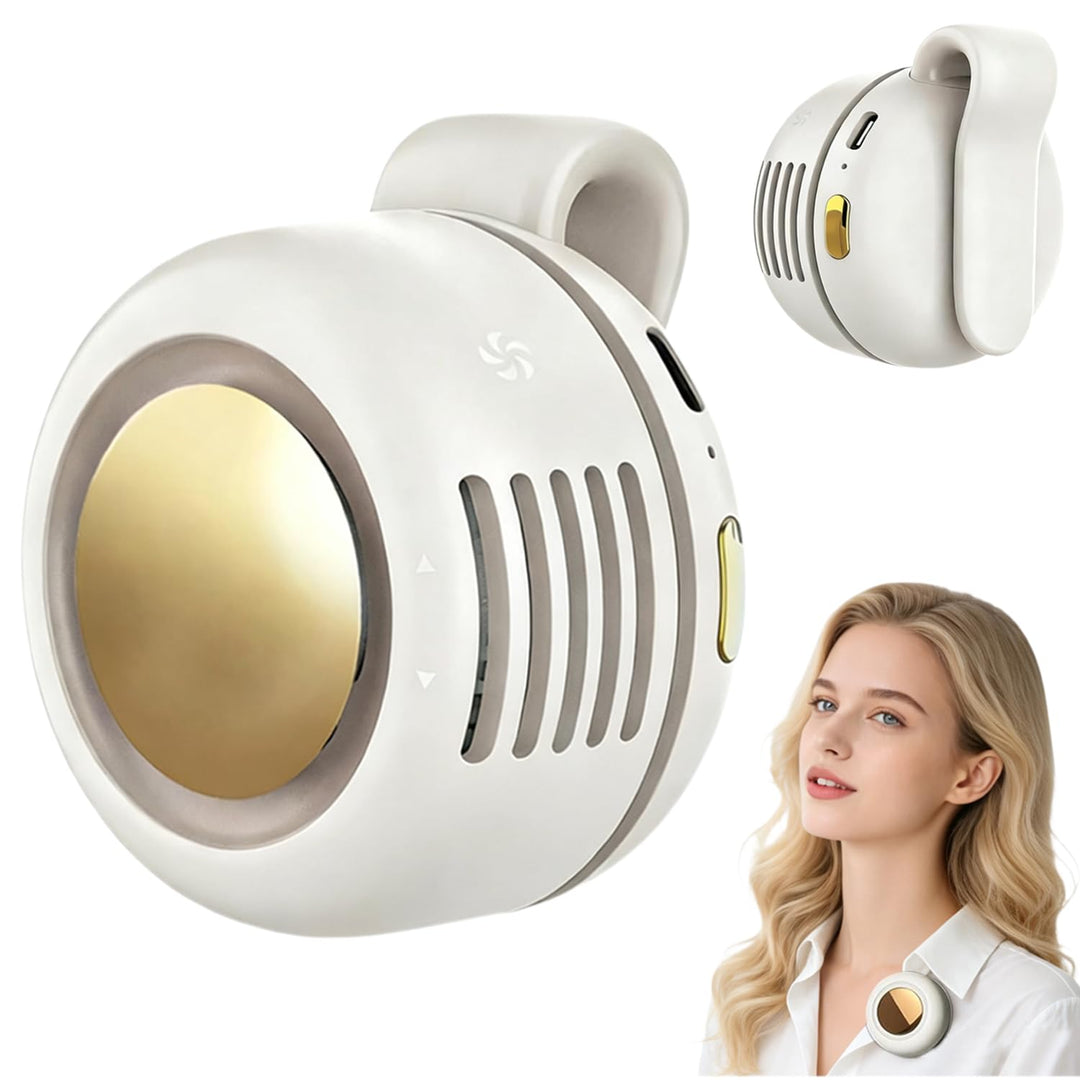 Tragbarer Clip Ventilator, Mini Ventilator mit Clip, T-Shirt Ventilator, 3 Geschwindigkeiten Leiser