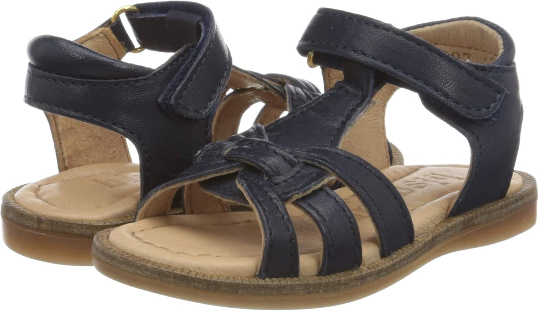 Bisgaard Damen Bex T-Spangen Sandalen 27 EU Blau Navy 1410, 27 EU Blau Navy 1410