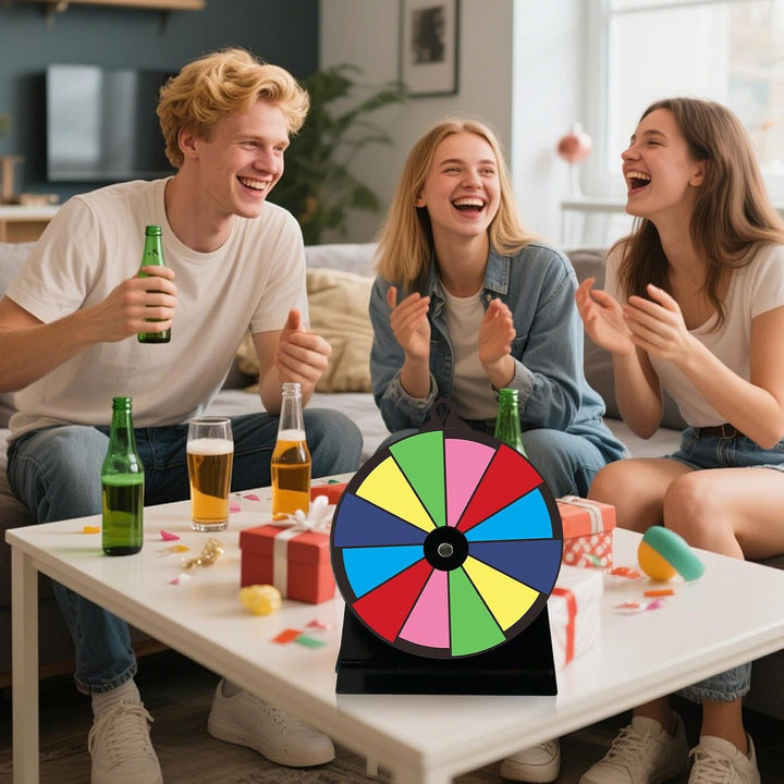 Spinnings Preisrad – 12 Slots Spinner Preisrad | - mit Marker | Tisch B, B