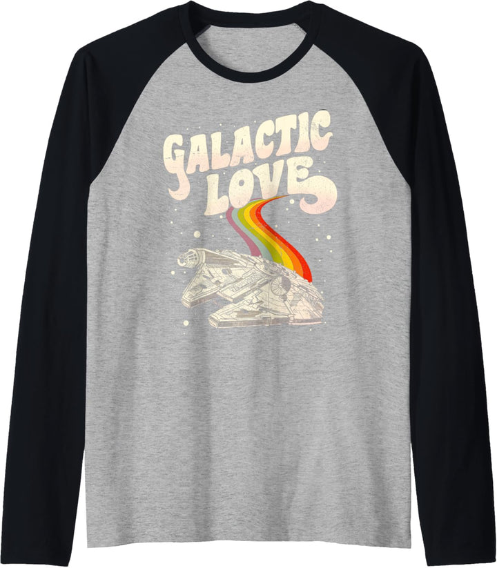 Star Wars Millennium Falcon Galactic Love Raglan