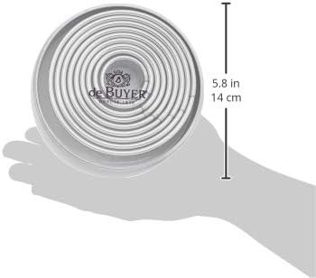 DeBuyer Dosen Mit 9 Runden Ausstechern, Silikon, grau, 13.2 x 13.2 x 4 cm