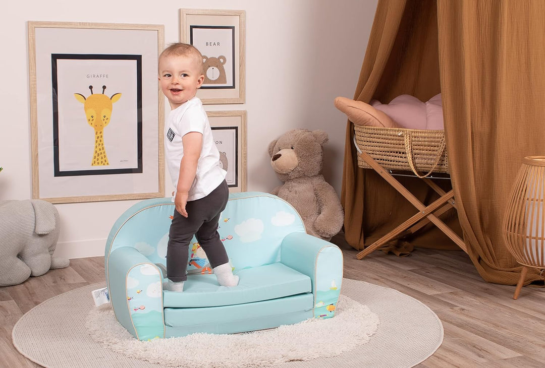 Delsit Kindersofa zum Ausklappen - Kinder Sofa mit Schaumstofffüllung - Sofa Kinder mit Abnehmbarem