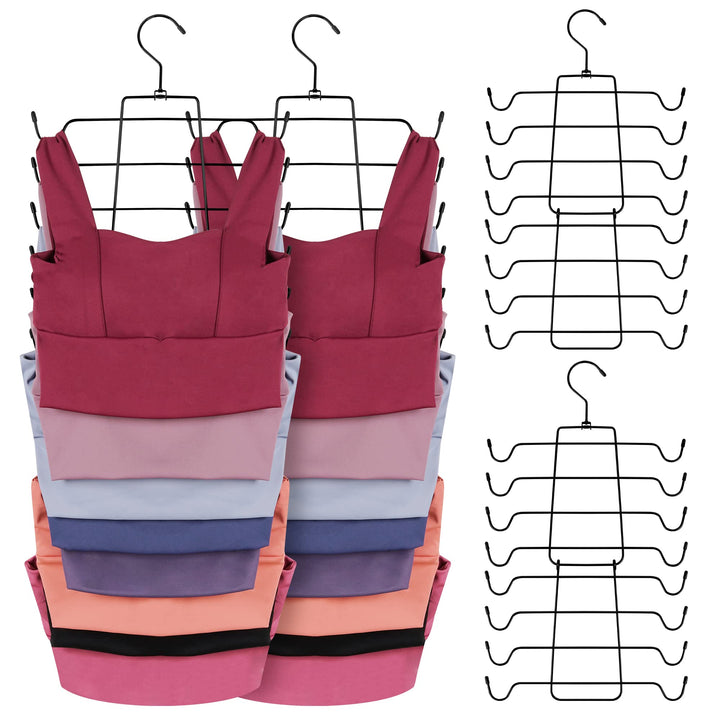 ZEDODIER Tank-Top-Kleiderbügel, platzsparende BH-Kleiderbügel, rutschfester hängender Sport-BHs-Halt