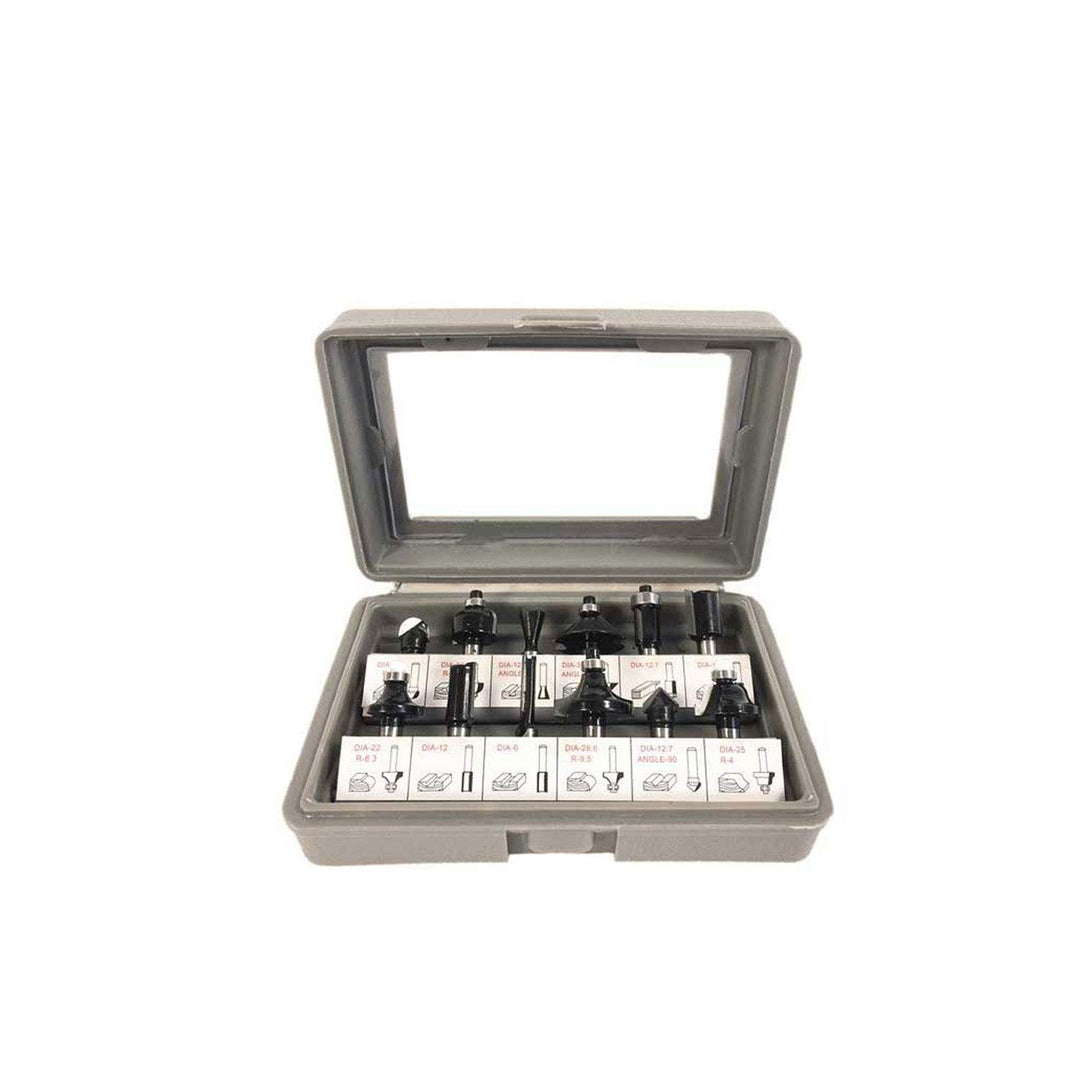 Parkside Fräser Satz 12 teilig für Oberfräse POF 1200 C2 - IAN 304379