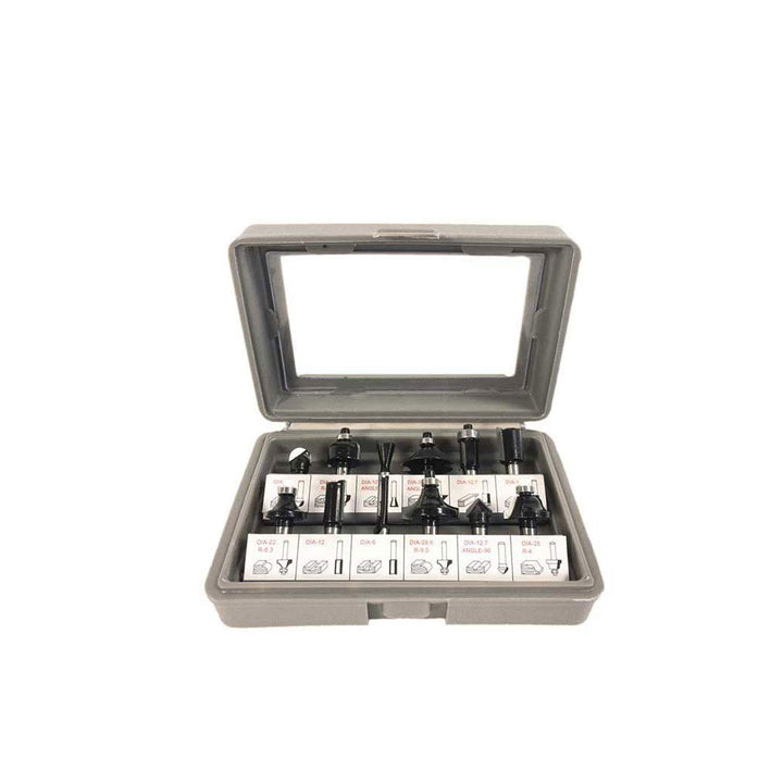 Parkside Fräser Satz 12 teilig für Oberfräse POF 1200 C2 - IAN 304379