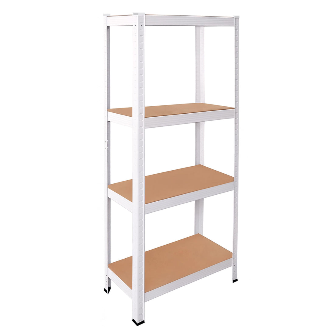 OcioDual Schwerlastregal Weiss Tiny, Haushaltsregal, Kellerregal, Standregal, Metallregal, 150x60x30