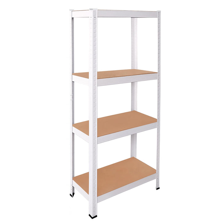 OcioDual Schwerlastregal Weiss Tiny, Haushaltsregal, Kellerregal, Standregal, Metallregal, 150x60x30