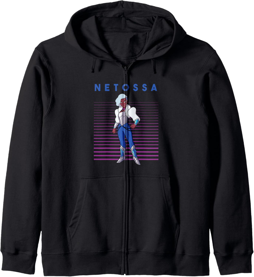 She-Ra Streifen Netossa Kapuzenjacke