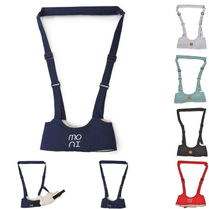 Moni Babylaufgurt Walky BW001, Laufleine, Laufhilfe, Sicherheitsgurt verstellbar, Farbe:blau