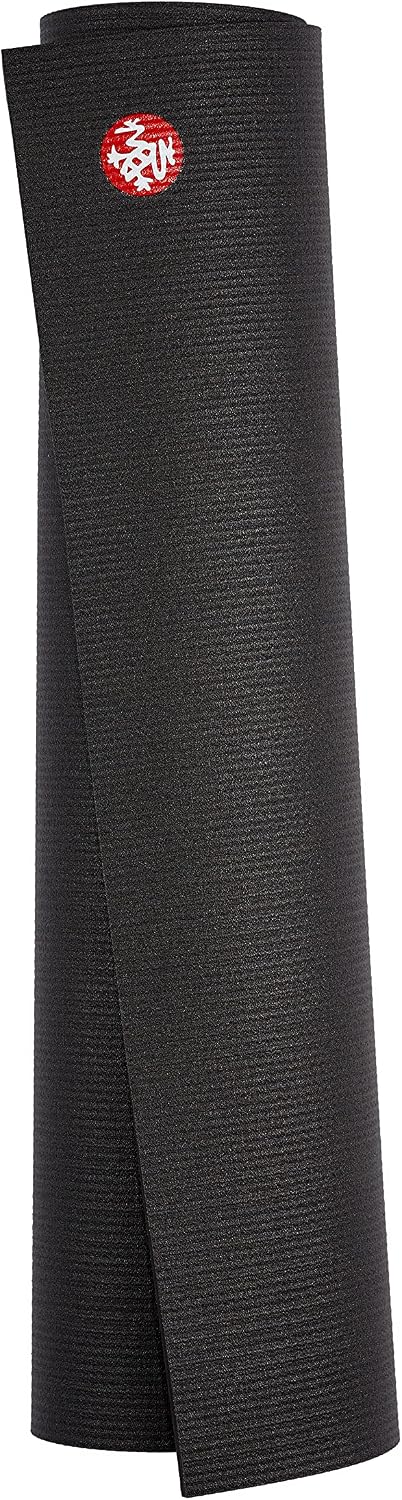 Manduka PRO Yoga and Pilates Mat Schwarz 215cm x 66cm x 6mm, Schwarz 215cm x 66cm x 6mm