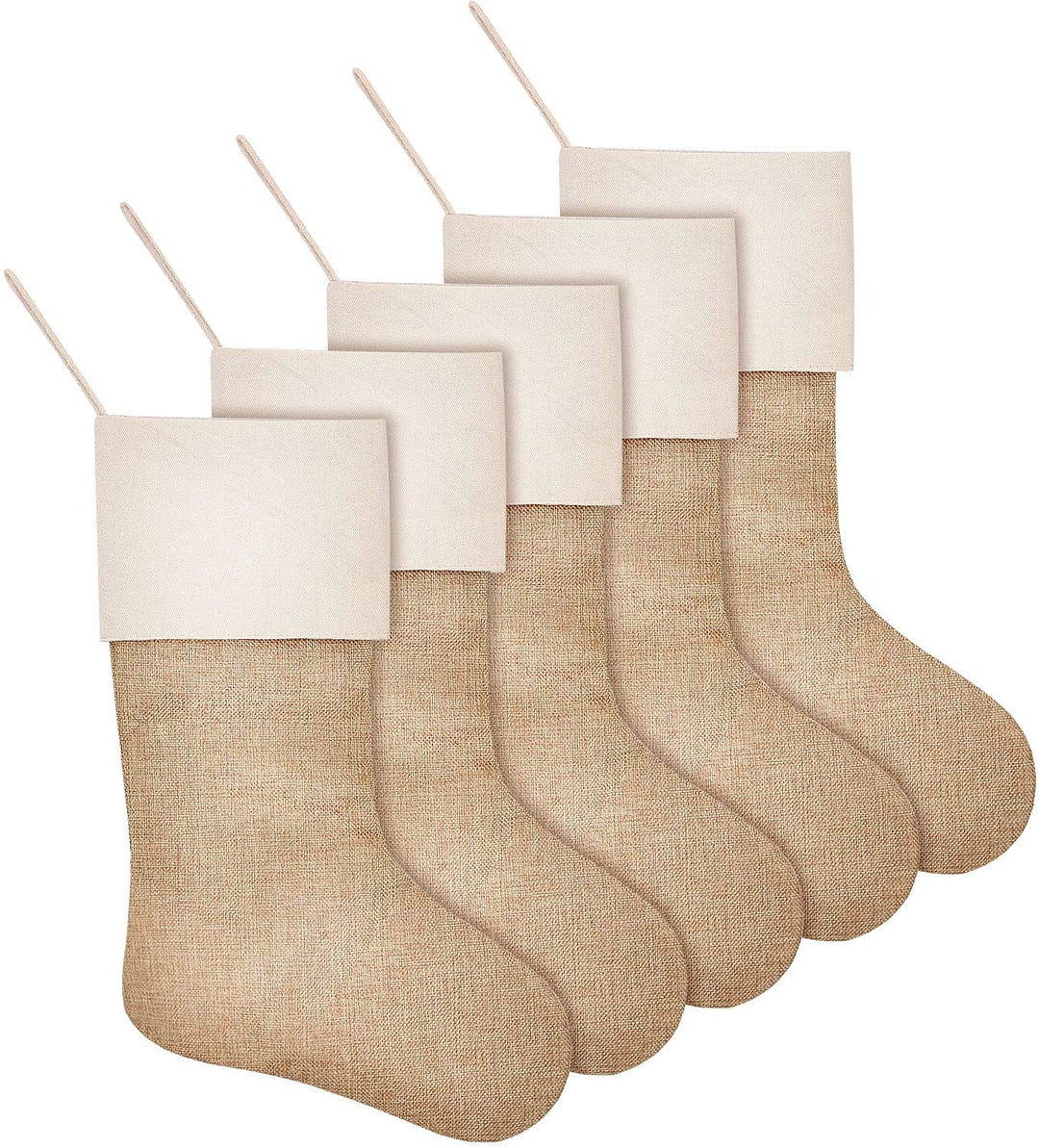 SAVITA 5 Stück Weihnachtsstrümpfe Weihnachten Kamin hängende Strümpfe für Gunst, Urlaub Party Bonbon