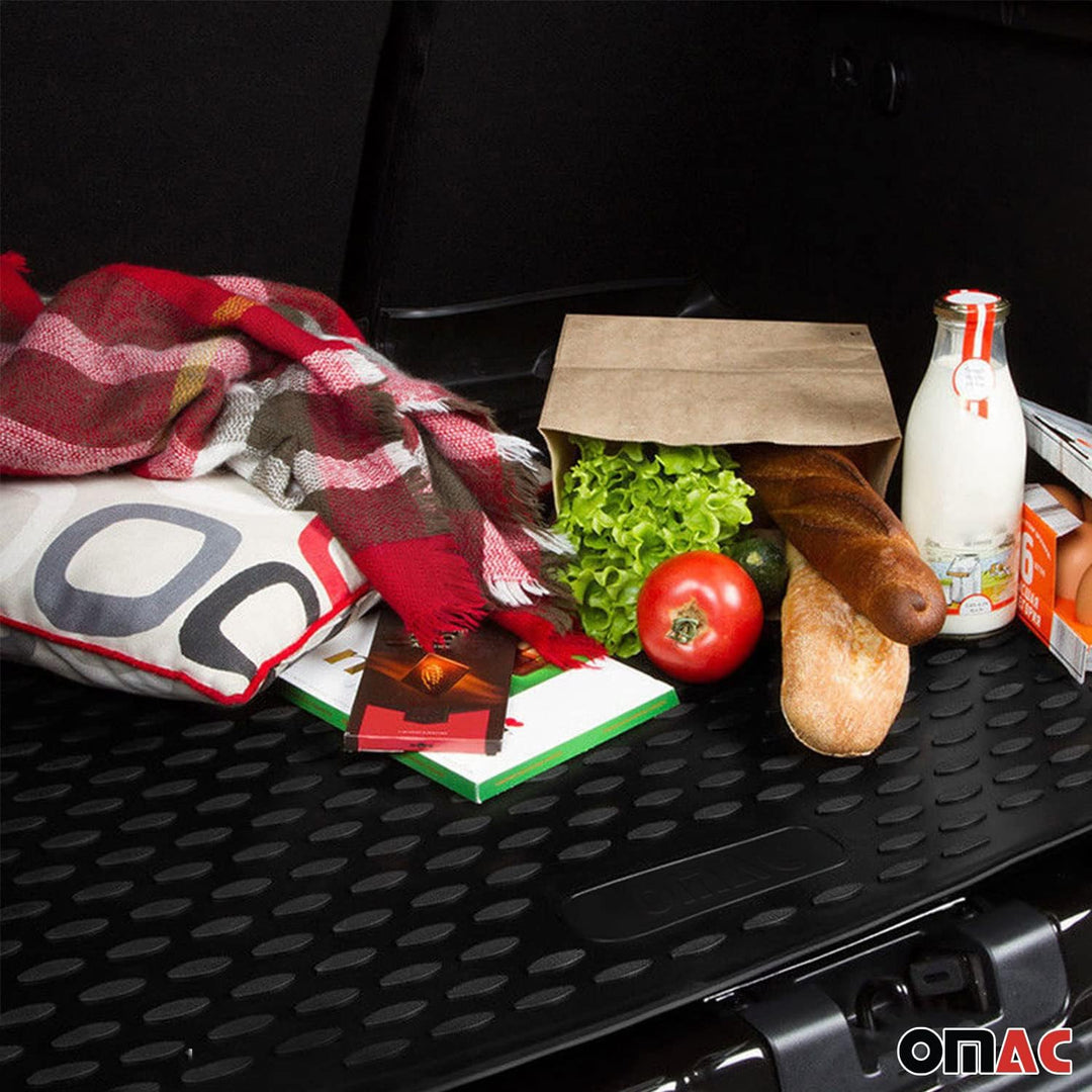 OMAC Kofferraummatte Kofferraumwanne kompatibel mit VW Passat B8 3G2 2015-2021 Gummi TPE Schwarz Pas