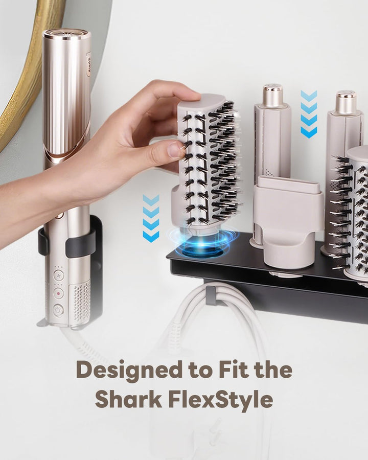 Fönhalter für Shark Flexstyle 5 in 1 Wandhalterung, Kompatibel mit Shark Flexstyle Aufsätze HD430 HD