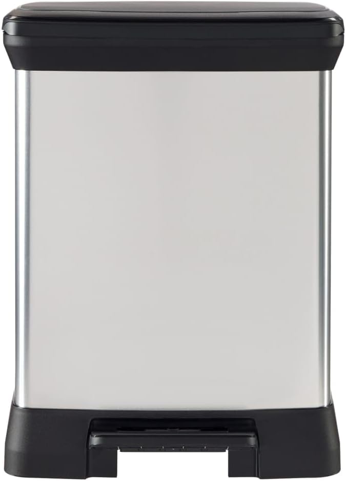 CURVER Abfalleimer, Silber, 30 L