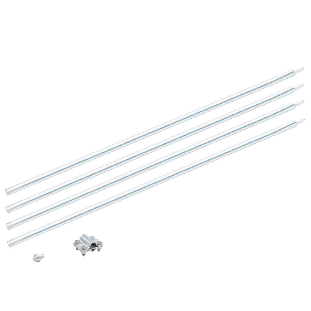 Tiefenerder Erdung Ø 20mm feuerverzinkt optional SDS Max - Schlagkopf - Schlagspitze (4m Set mit Kle
