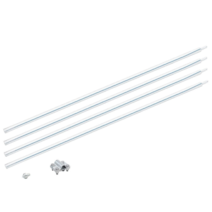 Tiefenerder Erdung Ø 20mm feuerverzinkt optional SDS Max - Schlagkopf - Schlagspitze (4m Set mit Kle