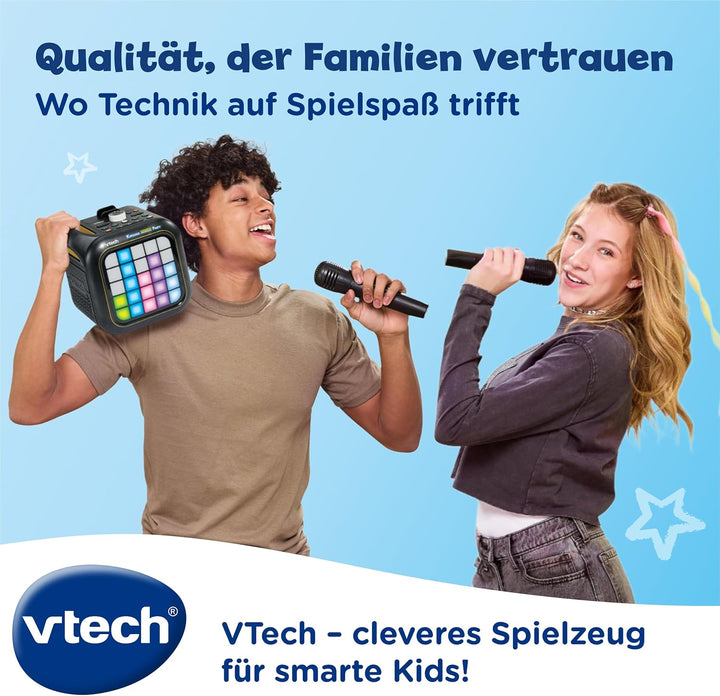 Vtech Karaoke Light Party – Bluetooth-Karaoke-Maschine inkl. 2 kabellosen Mikrofonen – Mit Partyspie