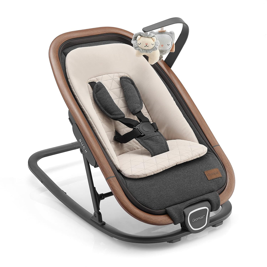 Gromast 2-in-1-Babywippe für Säuglinge, tragbare Babywippe mit 3 Liegepositionen und Reisetasche – D
