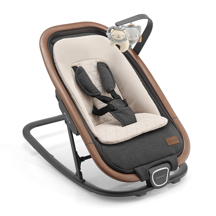 Gromast 2-in-1-Babywippe für Säuglinge, tragbare Babywippe mit 3 Liegepositionen und Reisetasche – D