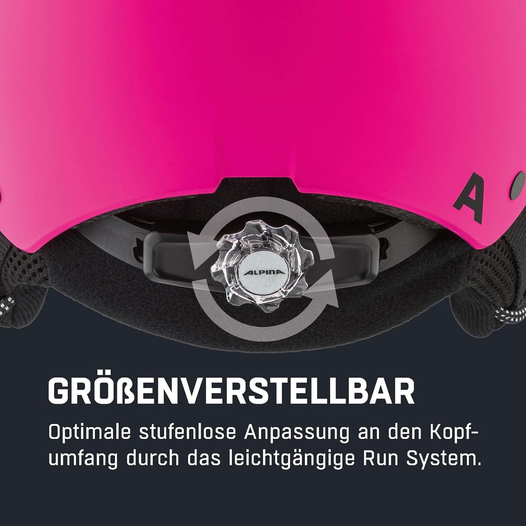 ALPINA ZUPO Visor Q-LITE - hochwertiger & sicherer Skihelm für Kinder, mit abnehmbaren Ohrenpolstern