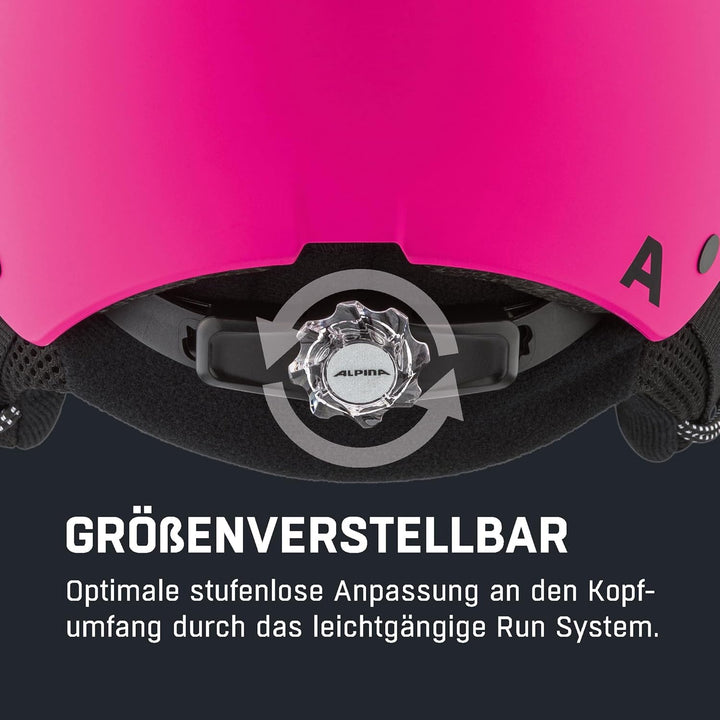 ALPINA ZUPO Visor Q-LITE - hochwertiger & sicherer Skihelm für Kinder, mit abnehmbaren Ohrenpolstern
