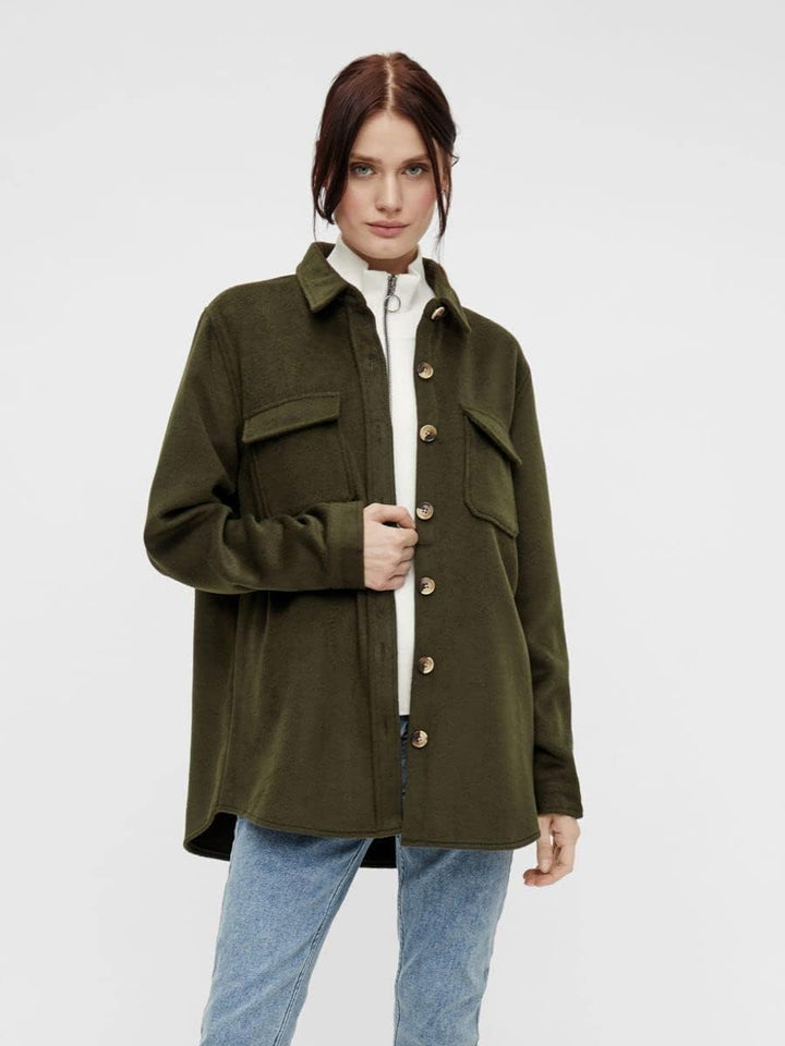 Object Damen Objvera Owen L/S Jacket Noos Jacke 34 Forest Night, 34 Forest Night
