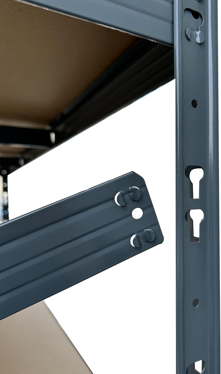 METRO Professional Schwerlastregal KBT140, Metall, 140 x 40 x 140 cm, Fachlast 400 kg, grau