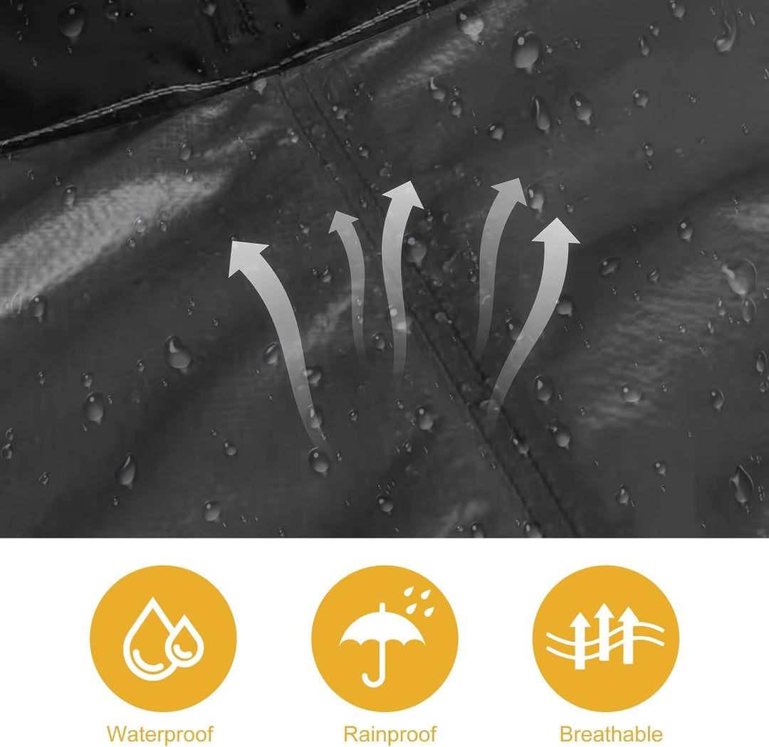 Regenrock, 15D Nylon Ultraleichter Regenrock, wasserdicht, winddicht, Kilt-Regenbekleidung, Futter m