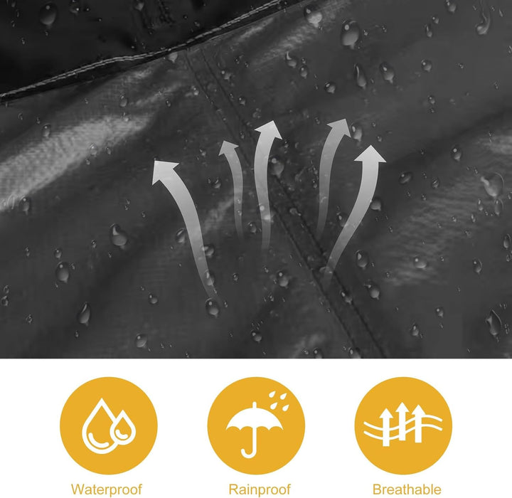 Regenrock, 15D Nylon Ultraleichter Regenrock, wasserdicht, winddicht, Kilt-Regenbekleidung, Futter m