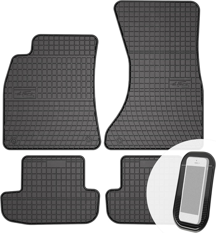 Gummimatten Auto Fussmatten Gummi Automatten Passgenau 4-teilig Set - passend für Audi A5 I 2007-201
