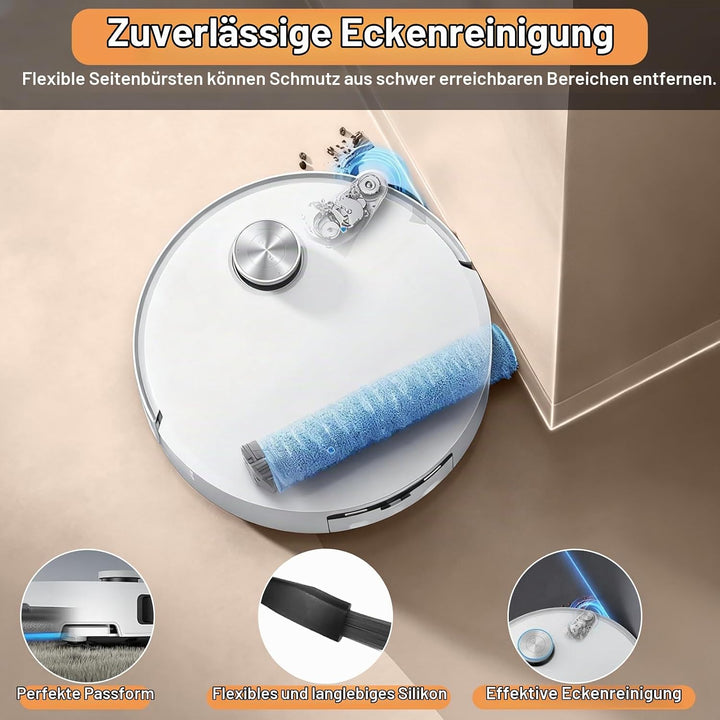 28 Stück Zubehör für Dreame Aqua10 Ultra Roller Complete Saugroboter | 2 Hauptbürsten, 2 Rollen Wisc