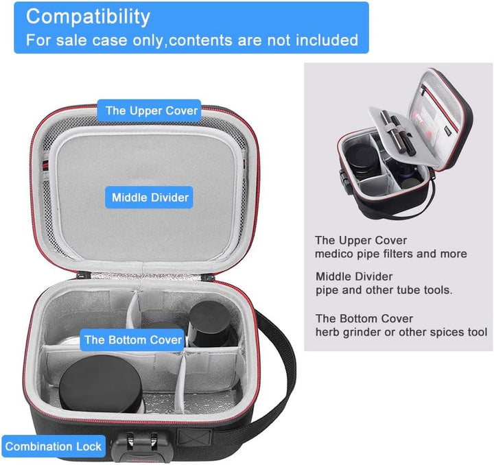 RLSOCO Smell Proof Case-Geruchssichere Tasche für Kräuter mit Combo Lock