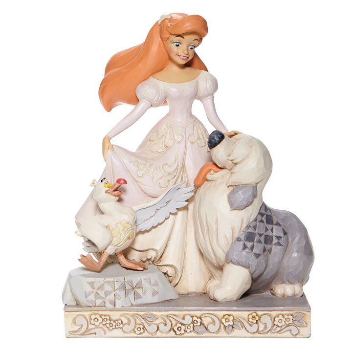 Jim Shore Disney Geist Sirene Ariel Weiss Wald Figurine