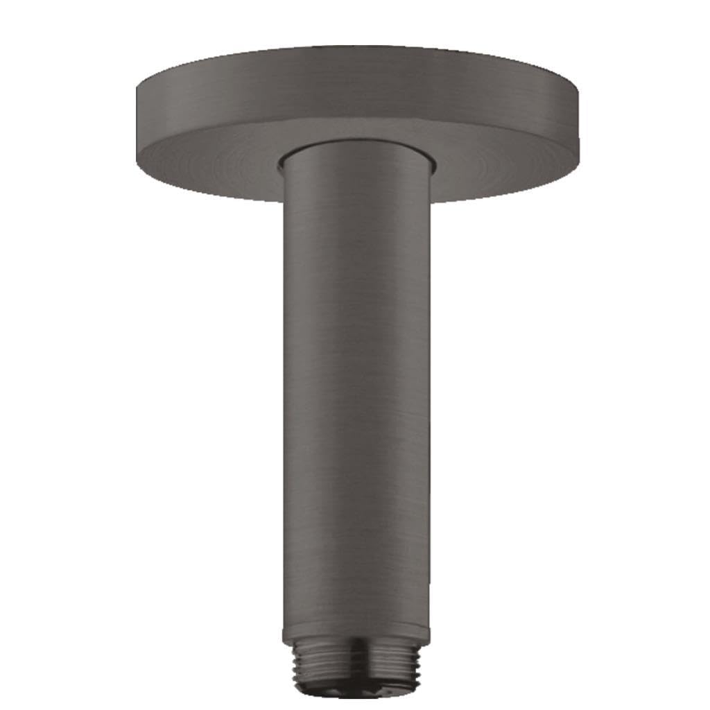 hansgrohe Deckenanschluss S für Regendusche, Anschluss Kopfbrause 10 cm, Brushed Black Chrome Brushe