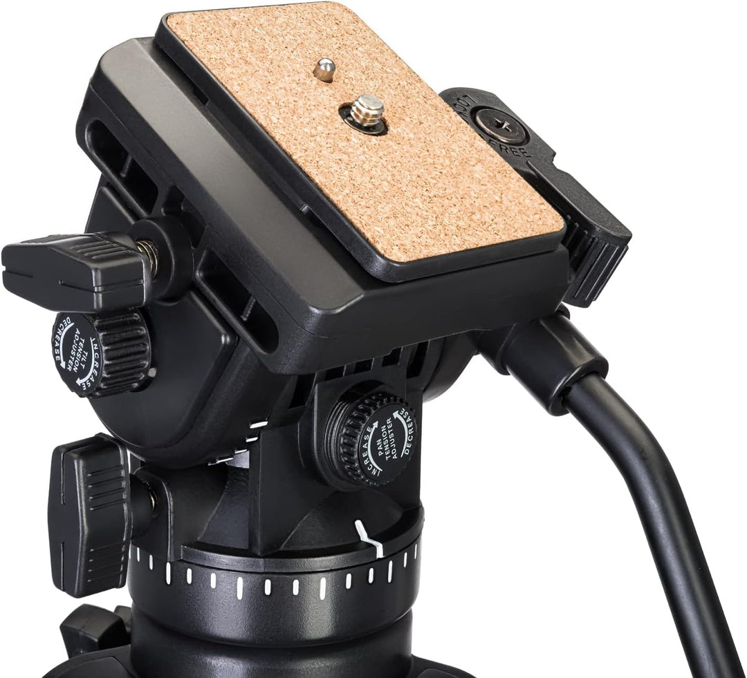 Levenhuk Level Plus VT20 Stabiles Bodenstativ Mit Wasserwaage, Fluidkopf Und 600—1650 mm Höhe Für Op