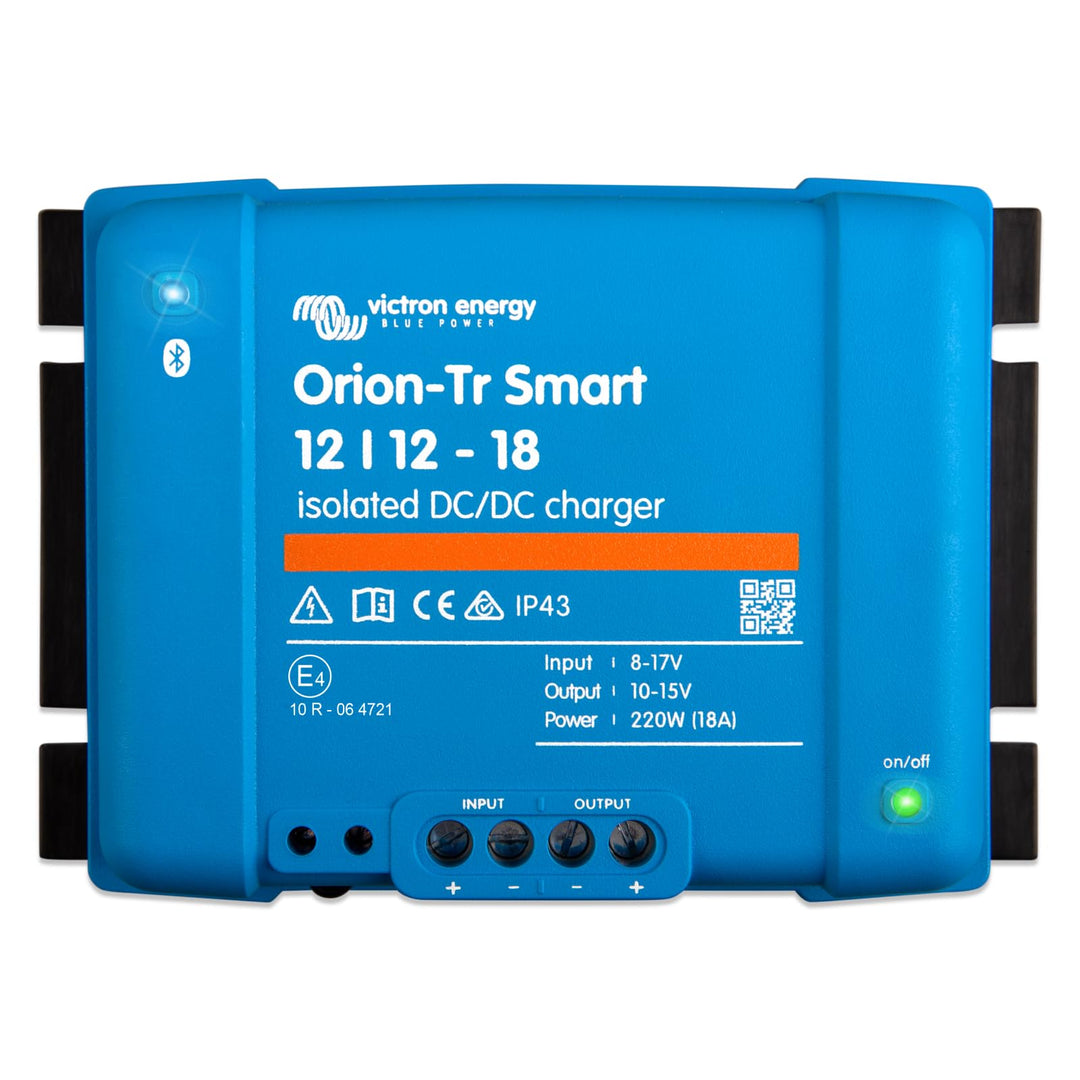 Victron Energy Orion-Tr Smart 12/12-Volt 18 Amp 220-Watt DC-DC Ladebooster, Isoliert (Bluetooth) 12/