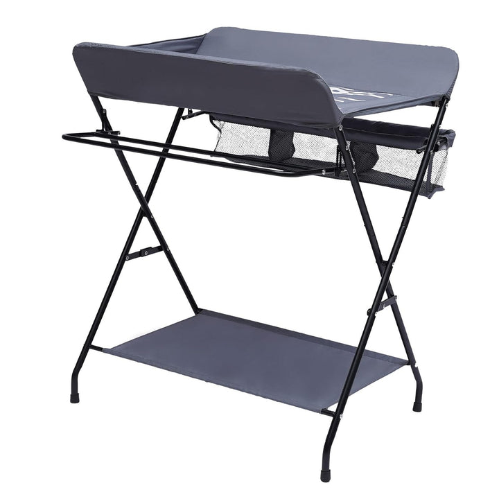 Baby Wickeltisch Klappbarer Wickeltisch Mobiler Wickeltisch mit Sicherheitsgurt und Ablagefächern,Pl