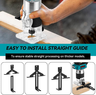 ONEVAN Akku Oberfräse für Makita 18V, Bürstenloser Kantenfräse Einhandfräse Akku Holztrimmer Katsu T