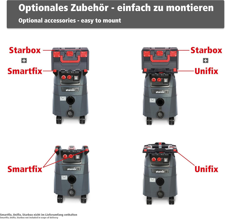 Starmix Nass- und Trockensauger iPulse L-1635 Basic, hochwertiger Hochleistungs-Industrie-Staubsauge