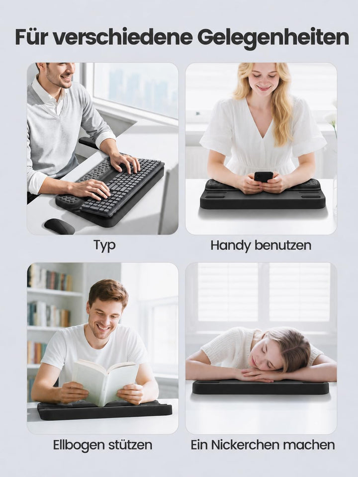 Vaydeer Handgelenkauflage mit Tastaturständer, Computer-Handgelenkstütze, ergonomische Tastaturerhöh